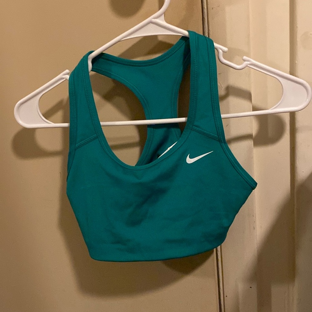Green Nike sports bra